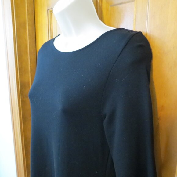 Zaraknit Black Shift Dress Short Sleeve Office Business Size Large - Picture 3 of 8